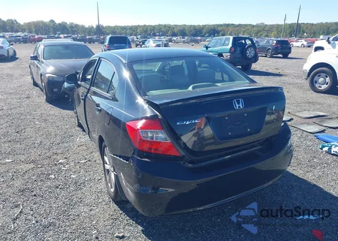 2012 Honda Civic Ex из США, поврежденный, VIN 2HGFB2F81CH321379